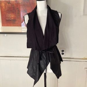 Bagatelle Black Wrap Tie Vest
